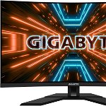 Monitor LED GIGABYTE Gaming M32QC Curbat 31.5 inch QHD VA 1 ms 170 Hz USB-C KVM HDR FreeSync Premium Pro, GIGABYTE