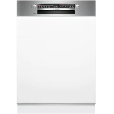 Masina de spalat vase partial incorporabila Bosch SMI2ITS09E, 13 seturi, 5 programe, ExtraDry, Tab-count, Silence on demand, Home Connect, EcoSilence Drive, 60 cm, Clasa E (Alb), BOSCH