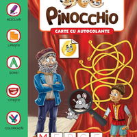 Activitati de poveste. Pinocchio. Carte cu autocolante, Litera