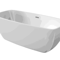 Cada freestanding din acril Deante Anemon alb 170x78cm