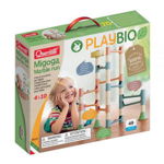 Joc de construcție educativ Migoga Marble Run Bio, 3-6 ani, Quercetti Q86535, Quercetti