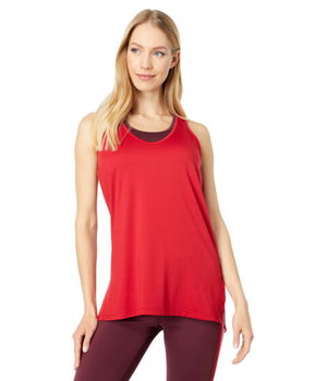 Imbracaminte Femei THRIVE SOCIETE High-Low Tank Red Dahlia, THRIVE SOCIETE