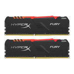 Memorie Kingston HyperX Fury RGB 32GB(2x16GB) DDR4 PC4-25600 3200Mhz CL16 HX432C16FB3AK2/32