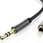 Cablu Audio Ugreen AV118 Jack 3.5mm 3m, Black