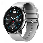 Smartwatch iHunt Watch 6 Titan, Display Full Touch 1.28inch, Bluetooth, Bratara Silicon, Rezistenta la apa IP67, Android/iOS (Argintiu)