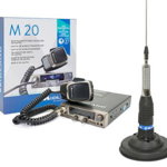 Kit Statie radio CB Midland M20 + Antena Midland ML145 cu magnet 120/pl