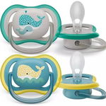 Set 2 suzete Philips Avent ultra air balena SCF349/24, 18 luni +, Philips Avent