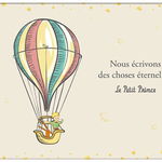 Suport pentru farfurie - Le Petit Prince - Montgolfiere