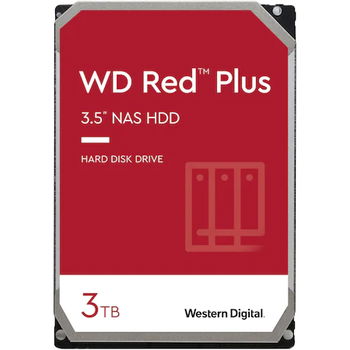 HDD WD Red,   Plus 3TB, 5400RPM, 128MB cache, SATA-III