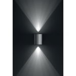 Aplica LED pentru exterior Philips Cistus, 2x4.5W (70W), 1000 lm, lumina calda (2700K), dimabila, IP44, 117x109x140mm, Inox, PHILIPS