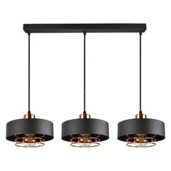 Corp de iluminat suspendat ADVITI Chiro AD-LD-6268BE27M, E27, 3 x 60W, Negru/Auriu, Adviti