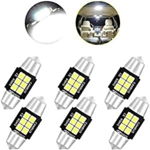 Set de 6 becuri LED pentru Festoon DE3175 DE3021 DE3022 Kairiyard, 1,8 W, 3,3 x 1 cm
