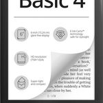 eBook Reader PocketBook Basic 4 6inch E Ink Carta 8GB+slot microSD Negru PB606-E-WW