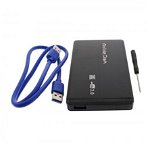 Carcasa HDD 2.5" SATA USB 3.0 negru, OEM