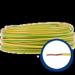 Cablu electric MYF (H05V-K) 6 mmp, izolatie PVC, galben-verde, Arabesque