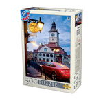 Puzzle Brașov seara - Puzzle 500 piese, D-Toys