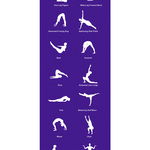 Saltea Yogamat, Mov, 180 x 60 x 0.5 cm, 