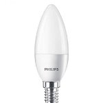Bec LED Philips tip lumanare 5.5W (40W), E14, lumina calda 2700K, PHILIPS