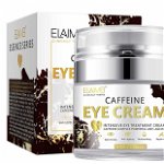 Crema tratament premium pentru ochi cu Extract de Cafea, Efect Anti-Imbatranire si Anti-Cearcan, Elaimei, 50 ml, ELAIMEI