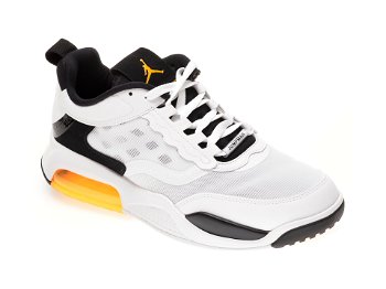 Pantofi sport NIKE albi, JORDAN MAX 200, din material textil si piele ecologica