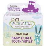 Jack N’ Jill Natural Șervețele umede pentru a proteja dintii si gingiile 25 buc, Jack N’ Jill