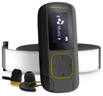 Player MP3 Energy Sistem, Sport Amber, bluetooth, 16 GB, FM Radio, casti sport, armband, microSD