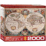 Puzzle 2000 piese Antique World Map