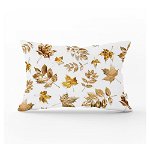 Față de pernă decorativă Minimalist Cushion Covers Gold Leaves, 35 x 55 cm