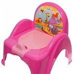 Mini toaleta Tega Baby Safari muzicala roz, TEGA BABY