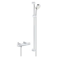 Set de dus Grohe Grohtherm 800 Cosmopolitan 34769000, 1/2 aparent, termostat, 900 mm, coloana de dus, Crom, Grohe