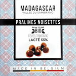 Praline belgiene artizanale cu alune de padure, Madagascar, BIO 75g, Millesime