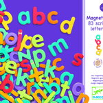Litere magnetice colorate 83 piese Djeco, Djeco