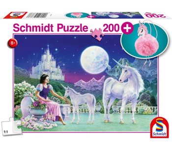 Puzzle 200 piese - Unicorn (cu breloc) | Schmidt, Schmidt
