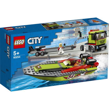 LEGO City Great Vehicles - Transportor de barca de curse 60254