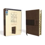 Niv, Premium Gift Bible, Leathersoft, Brown, Red Letter Edition, Indexed, Comfort Print - Zondervan