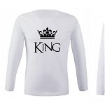 Set de bluze albe King/Queen Middle Crown COD SB802, Zoom Fashion