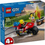 LEGO City: Motocicleta de pompieri 60410, 4 ani+, 57 piese