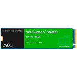 SSD WD Green SN350 240GB M.2 2280 PCIe Gen3 x3 NVMe TLC, Read/Write: 2400/900 MBps, IOPS 160K/150K, TBW: 40, Western Digital