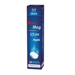 MaxiMag, 375 mg, 20 comprimate, Zdrovit, ZDROVIT MaxiMag, 375 mg, 20 comprimate, Zdrovit, ZDROVIT