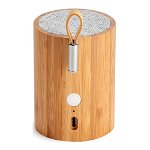 Boxa portabila - Drum Light Bluetooth Speaker, Bamboo