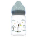 Biberon polipropilena cu tetina silicon Lorelli Baby Care Animals 0+ Mint Green, Lorelli Bertoni
