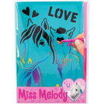 Miss Melody Set Creativ Scratch Card+3X Sablon 2202 1 10945, Penta Comercial