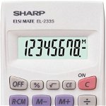 Calculator de buzunar, Sharp, EL-233S, Alb