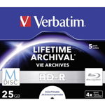 BD-R M-Disc 4x JC 25GB 5 pieces, Verbatim