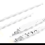 Equip USB-A - USB-C cablu USB 1m alb (128364)