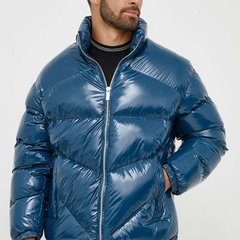 Armani Exchange geaca de puf barbati, culoarea verde, de iarna, Armani Exchange