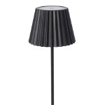 Lampa LED de exterior Artika, Bizzotto, 12.5x36 cm, cu baterie reincarcabila, otel acoperit cu pulbere, negru, Bizzotto