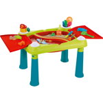 Masuta activitati creative copii, Keter Creative Fun Table, plastic, 79x56x50cm, rosu/turcoaz, Keter