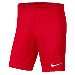 Nike, Pantaloni scurti cu tehnologie Dri-FIT pentru fotbal Park III, Rosu, XL