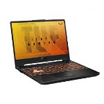 Laptop gaming ASUS TUF F15 FX506HC-HN004, 15.6" Full HD 144Hz, Intel® Core™ i5-11400H, 16GB RAM, SSD 512GB, nVidia GeForce RTX 3050 4GB GDDR6, Fara sistem de operare, Graphite Black